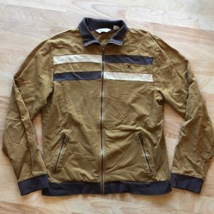 Penguin Mens Large Retro Mustard Zip Up